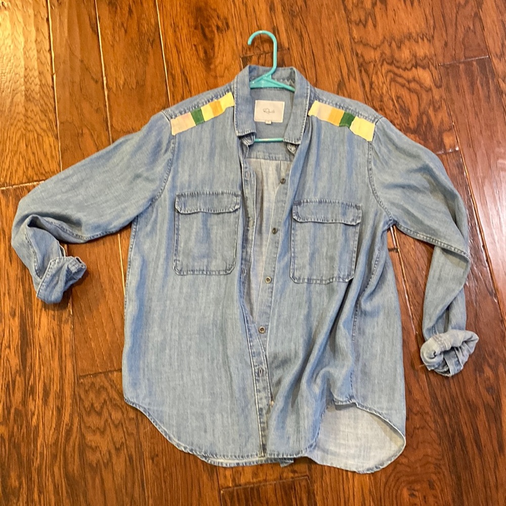 Rails denim top